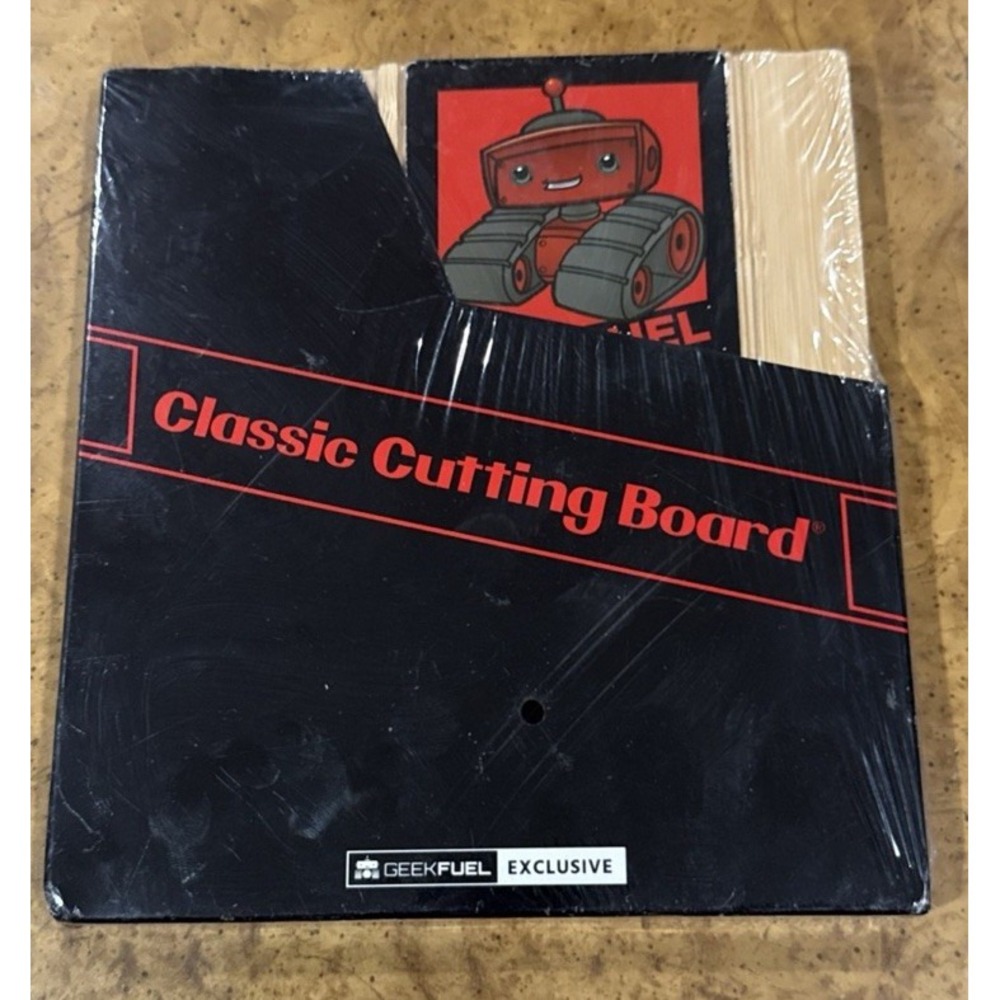 Nintendo Cutting Board Geek Fuel Exclusive NEW. Rare 8” X 7”